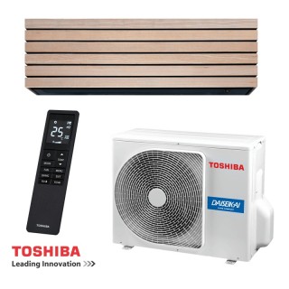 Инверторен климатик Toshiba Super Daiseikai 10 WOOD RAS-B18S4KVDG-E / RAS-18S4AVPG-E